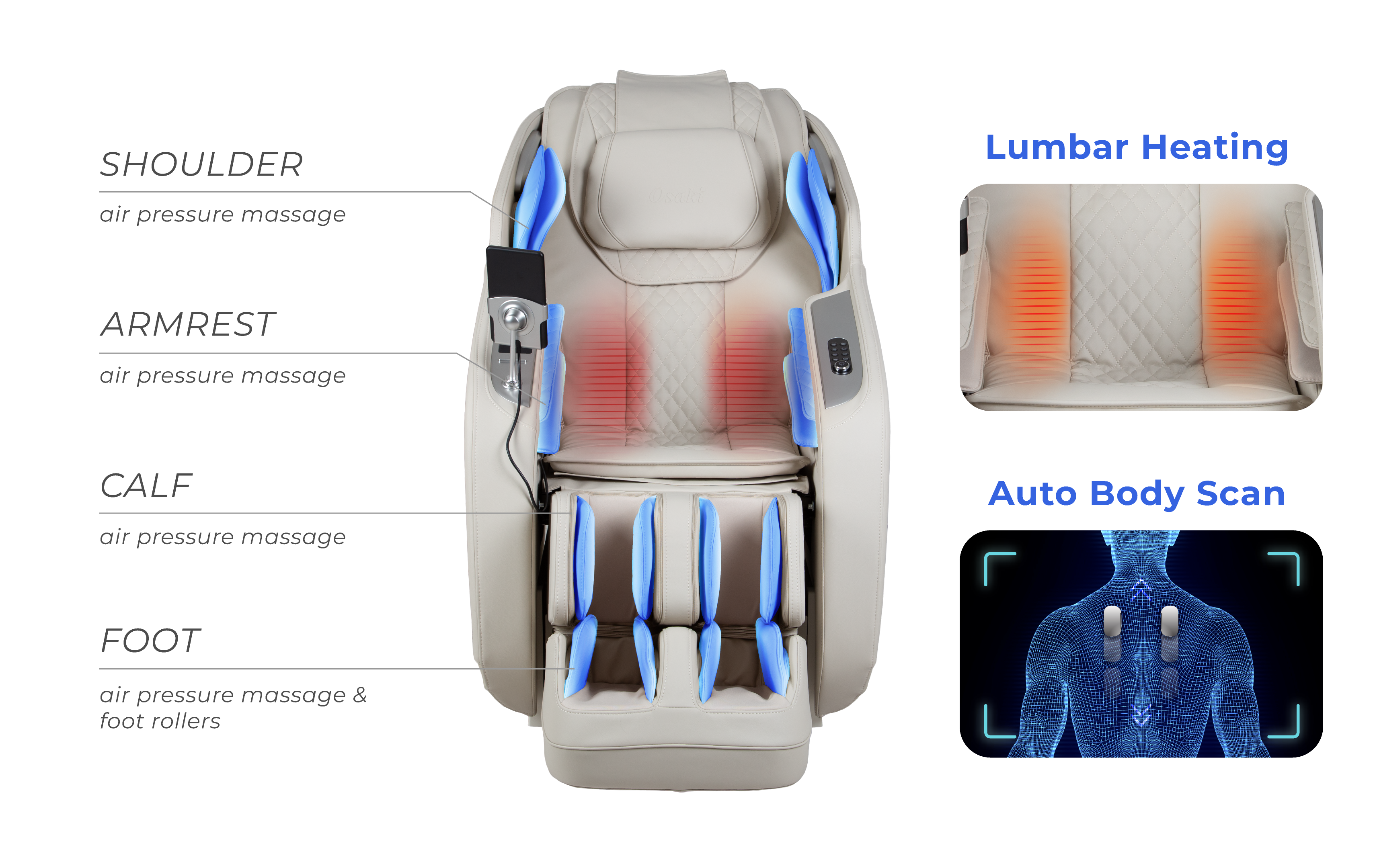 22-Cell Full Body Air Massage System